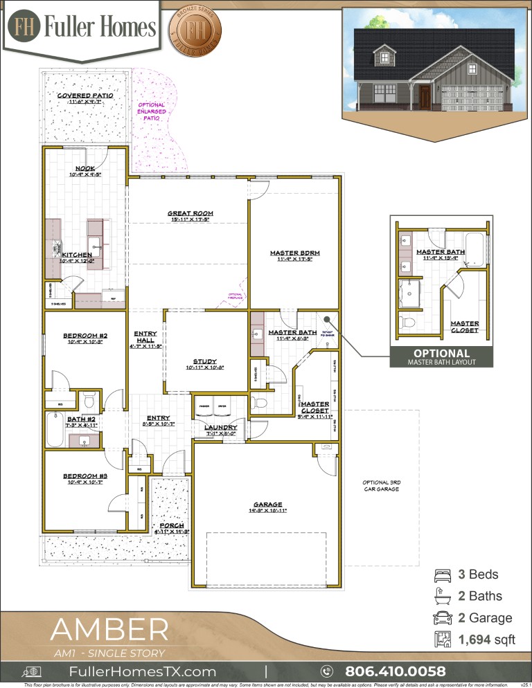 Amber AM1 V25.1 Fuller Homes, Home Builders Amarillo TX (1366x768)