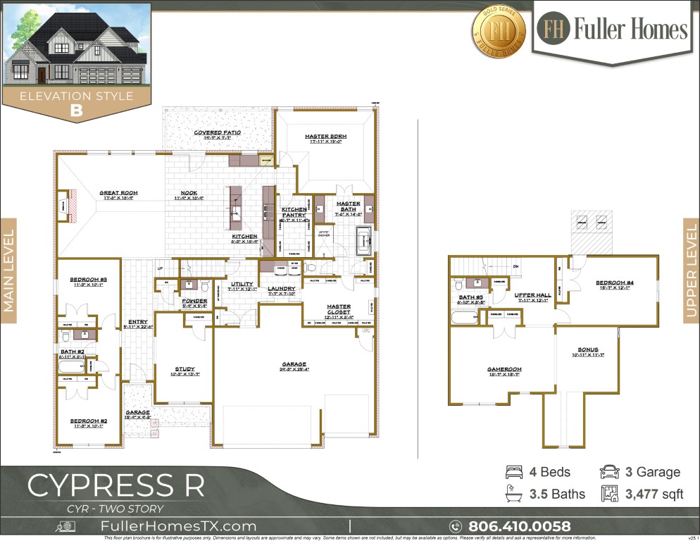 Cypress R CYR V25.1 Fuller Homes, Home Builders Amarillo TX (1366x768)