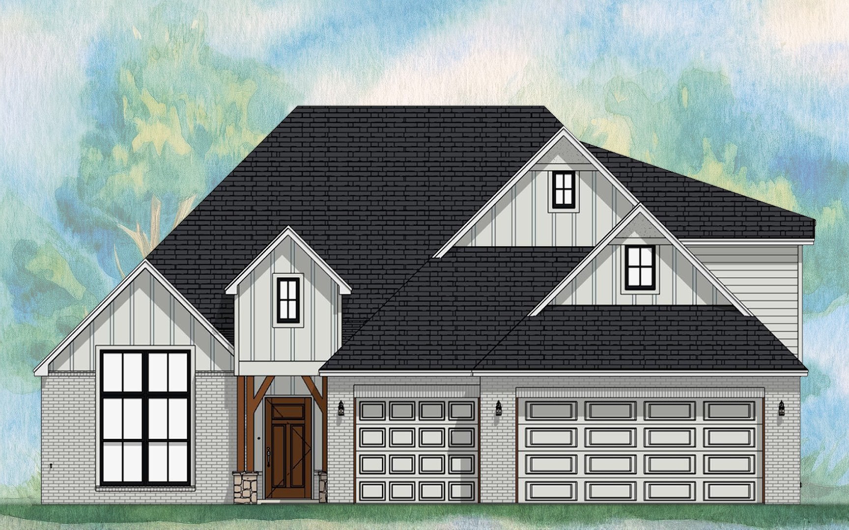Elevation Thumbnail Ventana B (1920x1080) Fuller Homes, Home Builders Amarillo TX