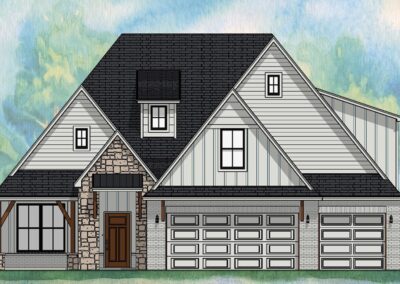 Elevation Thumbnail Westport B (1920x1080) Fuller Homes, Home Builders Amarillo TX
