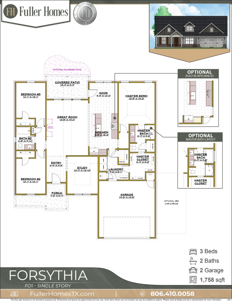 Forsythia FO1 V25.1 Fuller Homes, Home Builders Amarillo TX (1366x768)