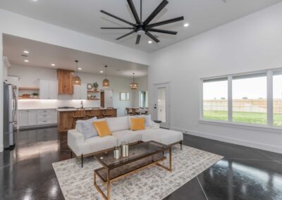 LIVING ROOM VIEW 4 200 Victory Lane Vega, TX 79092 Fuller Homes Home Builders Amarillo TX 2.19.25