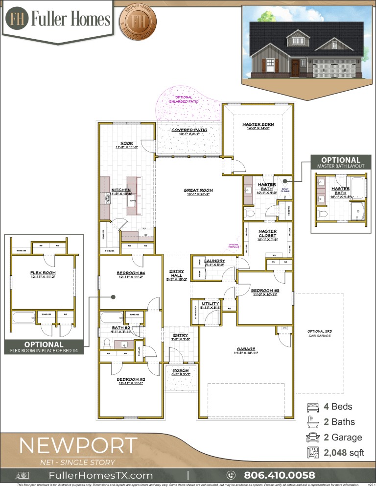 Newport NE1 V25.1 Fuller Homes, Home Builders Amarillo TX (1366x768)